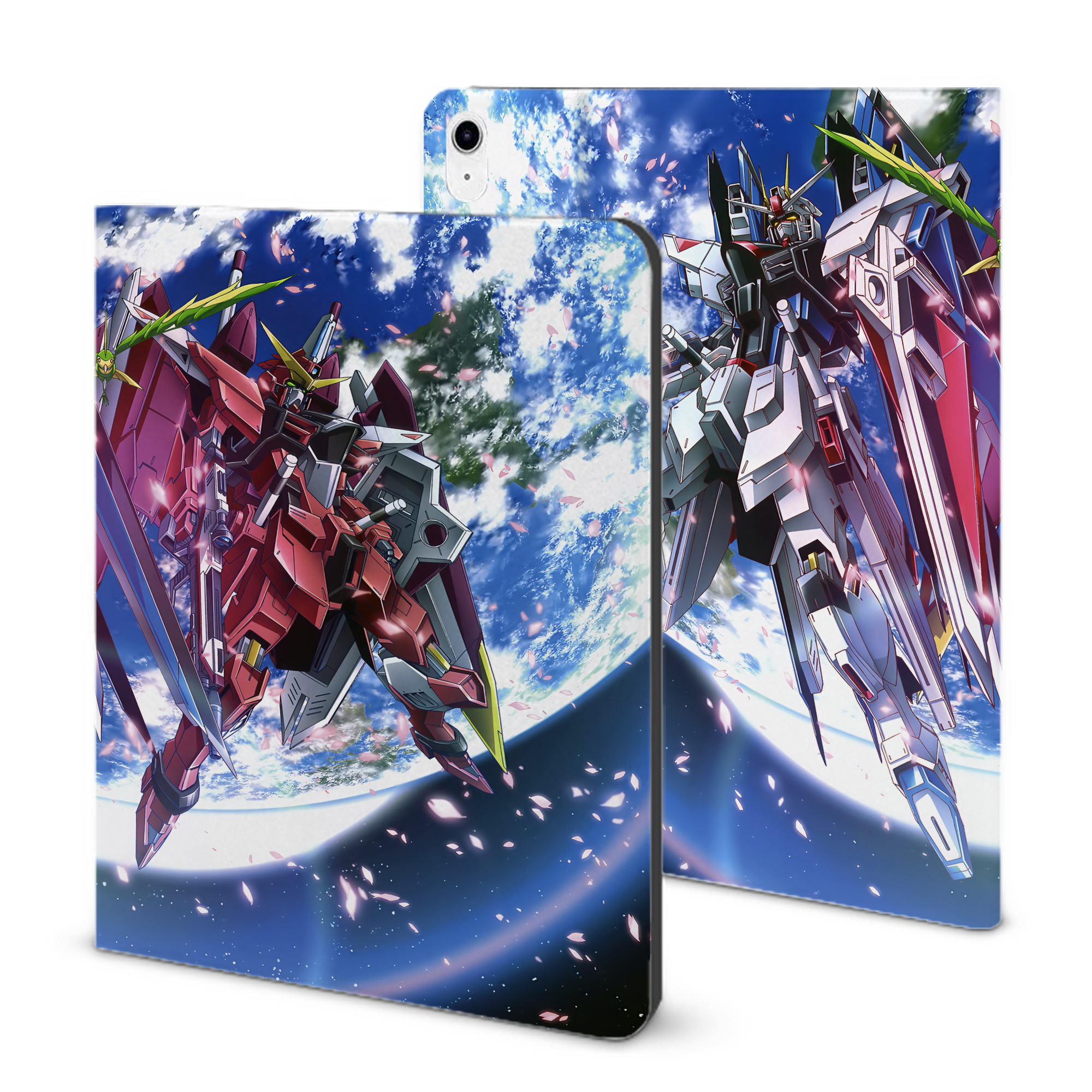 （画像用） 機動戦士ガンダム Mobile Suit Gundam IPad ケース ブック型 PUレザー TPU 耐衝撃 軽量 薄型 ペン収納なし 全面保護 IPad 各モデル対応